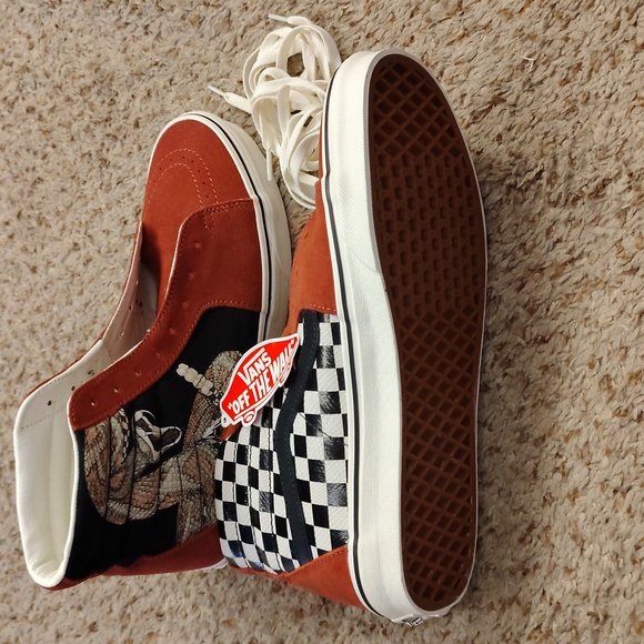 Vans Rattlesnake and Checkerboard High-Tops Size 10.5 US Mens, 12 US Women - Picture 6 of 9